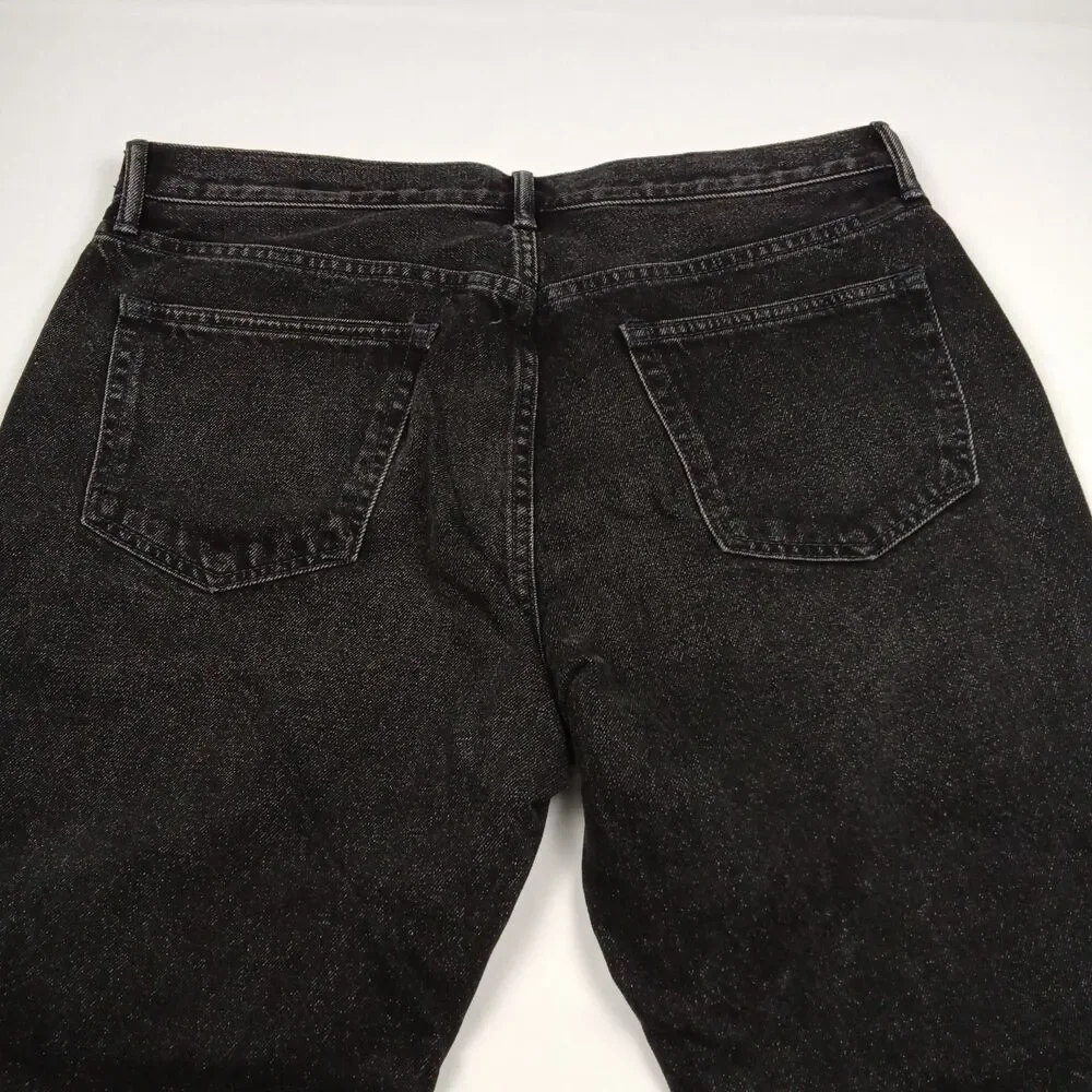 AYR Jeans Mens 34 x 32 The Normie Straight Leg Inky Black Premium Denim NWOT